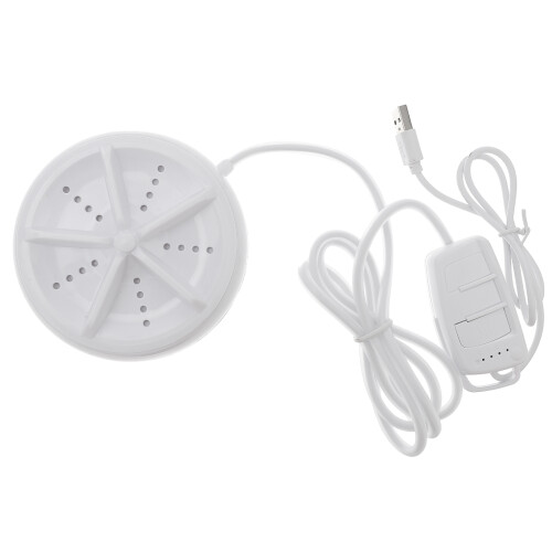2Pcs Durable Portable Travel Washer Mini Cleaner White USB Powered