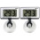 2Pcs Aquarium White LCD Screen Fish Tank Temperature Meter 2