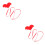 2Pcs Red Breathable Dog Leash for Training and Easy Control Pets 6