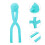 2Pcs Sky-Blue Outdoor Winter Clamp Kids Making Tool 8