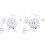 2Pcs Durable Portable Travel Washer Mini Cleaner White USB Powered 3