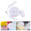 2Pcs Durable Portable Travel Washer Mini Cleaner White USB Powered 9