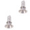 2Pcs Handheld Manual Squeezer Silver Lemon Juicer for Home Kitchen 3
