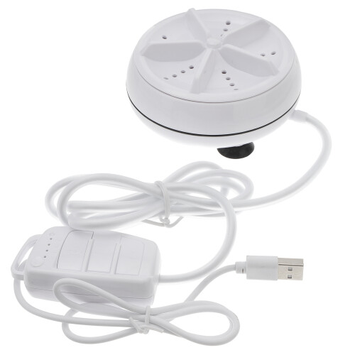 2Pcs Durable Portable Travel Washer Mini Cleaner White USB Powered 1