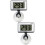 2Pcs Aquarium White LCD Screen Fish Tank Temperature Meter 6