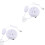 2Pcs Durable Portable Travel Washer Mini Cleaner White USB Powered 4