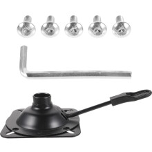 3Pcs Black Iron Tilt Control Mechanism for Swivel Desk Chair