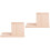 2Pcs Wooden Triangle Book Holder Beige Multi-Function Shelf for Home 6