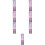 7Pcs Pink Glass Dipping Pen Writing Tool Decorative 10