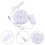 2Pcs Durable Portable Travel Washer Mini Cleaner White USB Powered 11