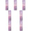 7Pcs Pink Glass Dipping Pen Writing Tool Decorative 7