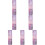7Pcs Pink Glass Dipping Pen Writing Tool Decorative 6