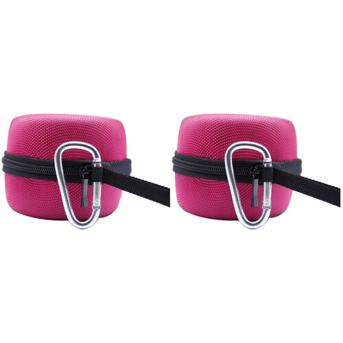 2Pcs Rosy Mini Storage Bag for Speakers with Anti-Scratch Mesh Layer 1