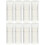 88Pcs Smooth White Plastic Binding Buckles for DIY Loose 5