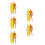 5Pcs Mini Surfing Boy Figurine 1:64 Scale Beach Model 8