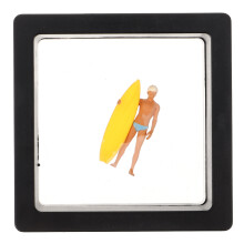 5Pcs Mini Surfing Boy Figurine 1:64 Scale Beach Model