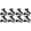 8Pcs Mini Stapler Remover Black Plastic Aluminum Office Staple Puller 4