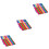 3Sets Assorted Washable Wax Crayons Triangular Shape Kids Painting Set 5