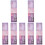 7Pcs Pink Glass Dipping Pen Writing Tool Decorative 4