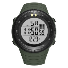 3Pcs Green Luminous Electronic Watch for Men Multi-Purpose Sports Use