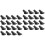 40 Pcs Trekking Pole Tips Replacements Non Skid Plastic Protectors 6