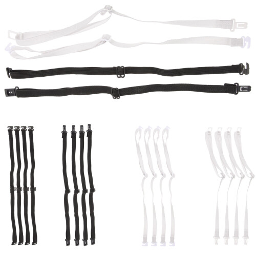 40Pcs Adjustable Elastic Bow Tie Straps Assorted Color Extension Bands 1