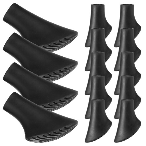 40 Pcs Trekking Pole Tips Replacements Non Skid Plastic Protectors 2