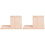 2Pcs Wooden Triangle Book Holder Beige Multi-Function Shelf for Home 4