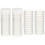 88Pcs Smooth White Plastic Binding Buckles for DIY Loose 9