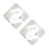 2 Pcs Artificial Sewing Patch Ruler Tool Professional 5