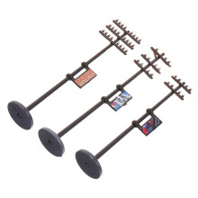 plastic telegraph pole models set diy scenario supply