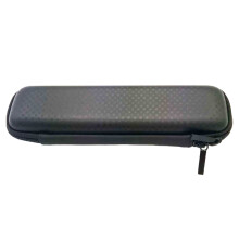1 Pc Double Zippers Pen Bag Eva Pencil Box Black
