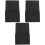 3Pcs Dark Grey Felt Bedside Hanging Storage Bag Organizer 3