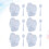 20Sets Transparent Dessert Cups Clear Yogurt Pudding Container 10