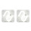 2 Pcs Artificial Sewing Patch Ruler Tool Professional 8