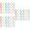 3Pcs Baby Teether Ring Links Assorted Color Rattles Stroller Toys 7