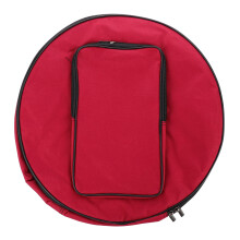 2Pcs Red Drum Gig Bags Snare Drum Carrying Cases with Portable Strap