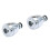 2Pcs Silver Splash-Proof Tap Filter with 360 Rotation for Home Sink 4