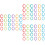 3Pcs Baby Teether Ring Links Assorted Color Rattles Stroller Toys 6