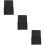 3Pcs Dark Grey Felt Bedside Hanging Storage Bag Organizer 9