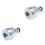 2Pcs Silver Splash-Proof Tap Filter with 360 Rotation for Home Sink 3