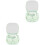 2Sets Compact Storage Box Durable Plastic Contact-Lens Case 5