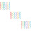 3Pcs Baby Teether Ring Links Assorted Color Rattles Stroller Toys 9