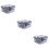 3Pcs Plastic Comb Organizer Grey Durable Storage Box for Barbershop 11