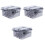 3Pcs Plastic Comb Organizer Grey Durable Storage Box for Barbershop 5