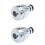 2Pcs Silver Splash-Proof Tap Filter with 360 Rotation for Home Sink 5