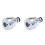2Pcs Silver Splash-Proof Tap Filter with 360 Rotation for Home Sink 2