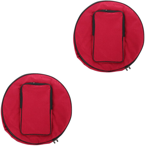 2Stk Rote Snare Drum Rucksack Hochwertig Und Robust 2