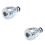 2Pcs Silver Splash-Proof Tap Filter with 360 Rotation for Home Sink 6