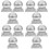 12 Pcs Metal Post Caps Cover For Fence Posts Protector 7